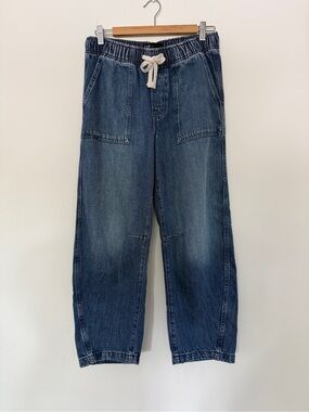 GAP Denim Pull-On Barrel Pants with Drawstring size small
